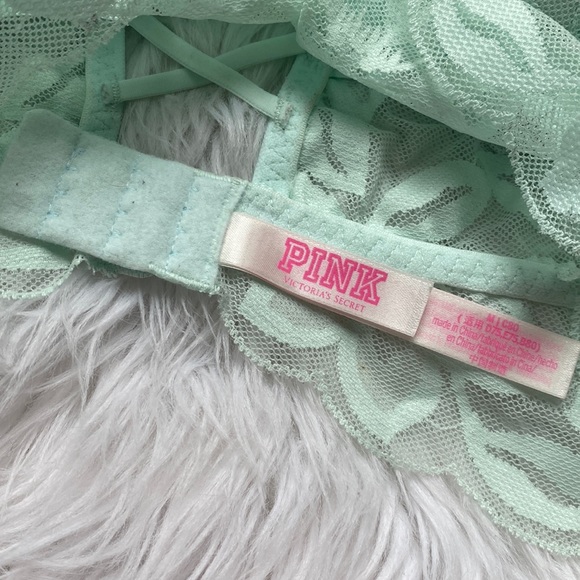 VS PINK • Silver Stars Strappy Lace Push-up Bra - Picture 4 of 10